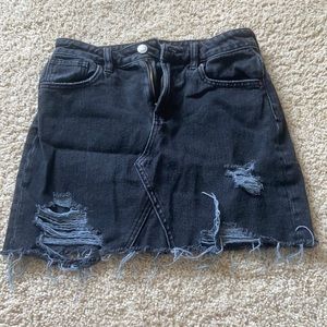 Pacsun black denim skirt